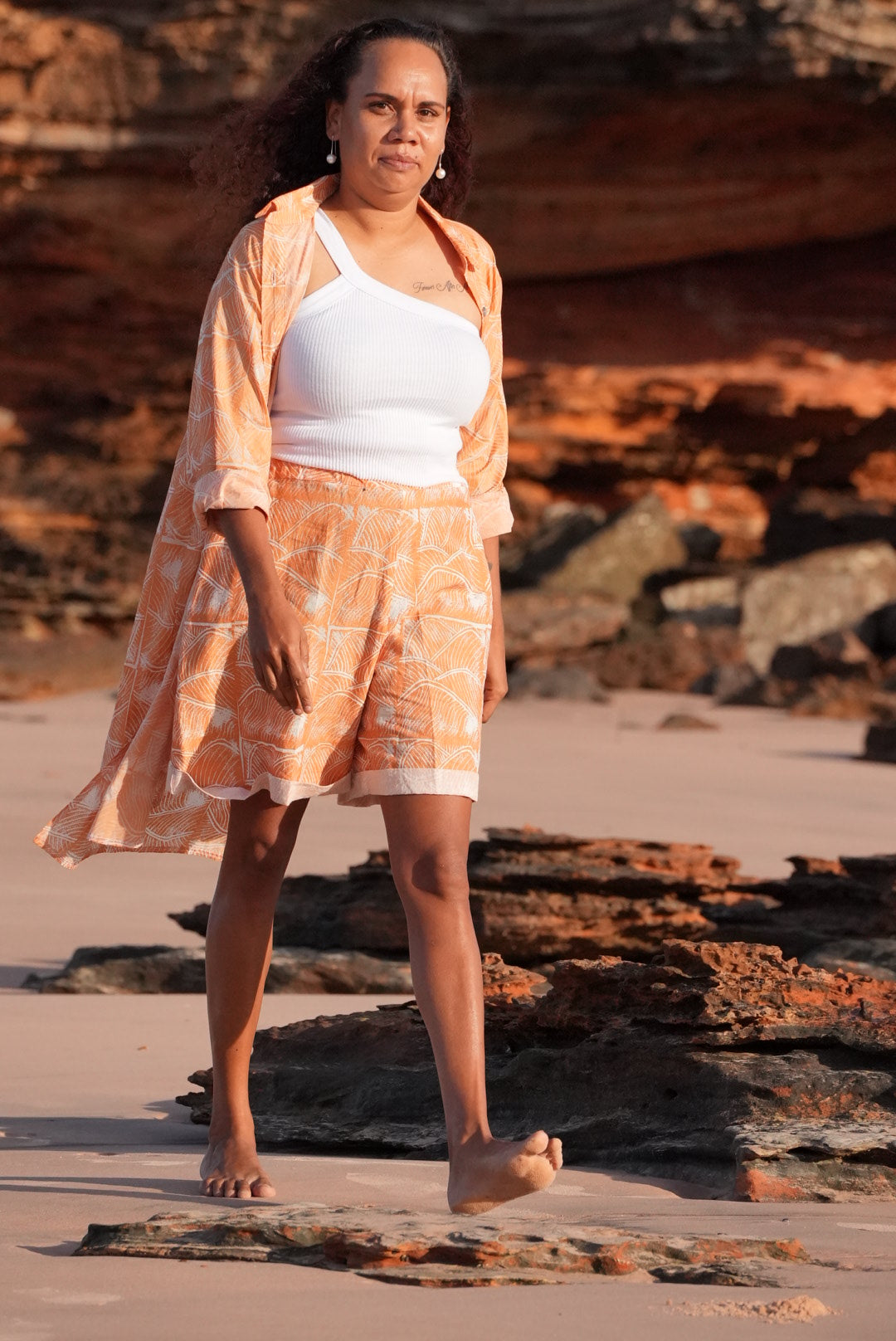 Jilji Long Shirt - Sand